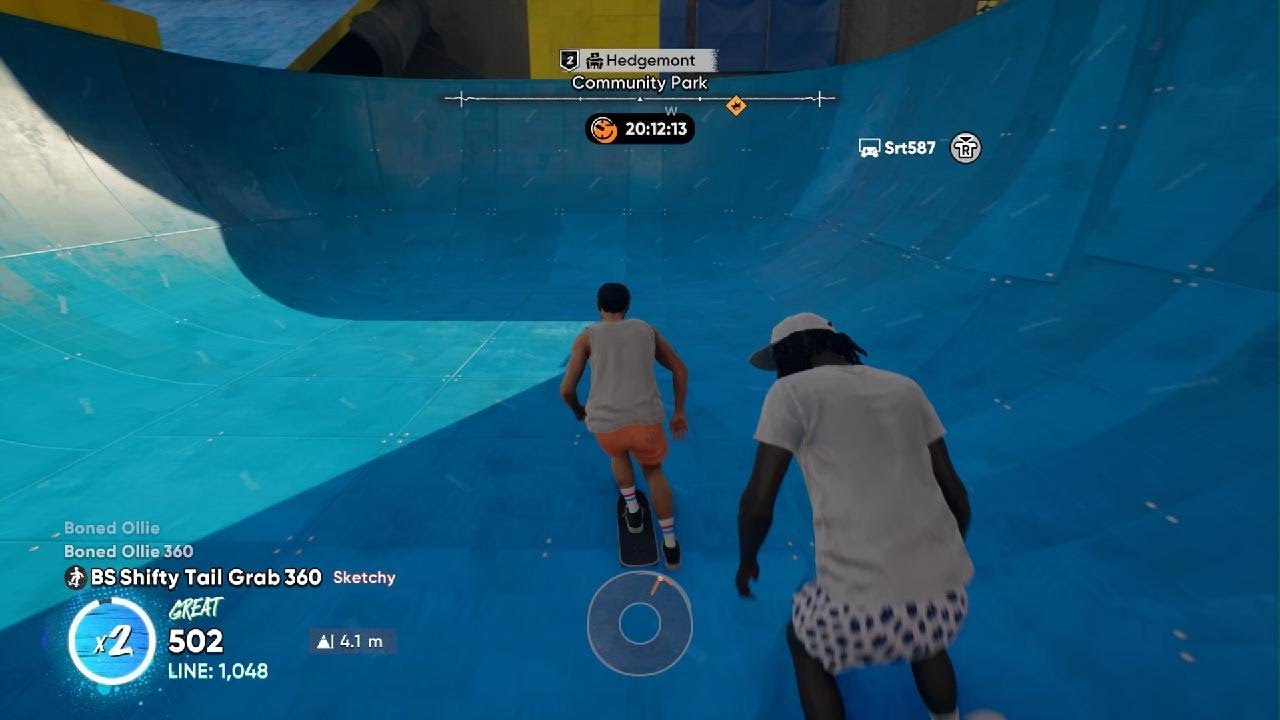 I hit a 540 Christ air in Skate.