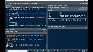 Simulating Vasicek Model (Ornstein Uhlenbeck Process) in R
