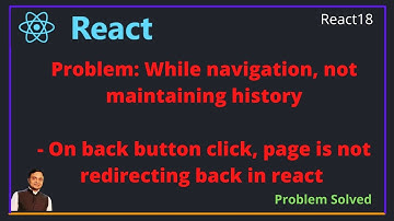 React - After redirection page is not going back on back button click in react