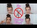 4 No Bobby Pin Messy Buns You Have To Try! Hairstyles For Medium And Long Hair