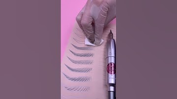 How to make powder effect on brows? #shorts #microblading #microbladingacademy