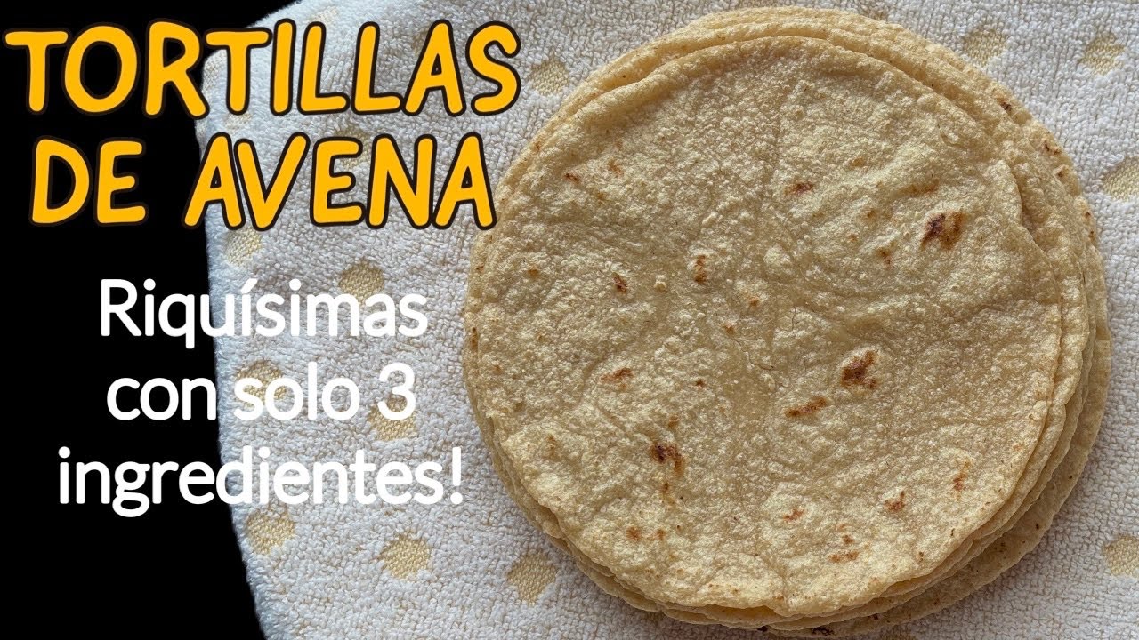 Con solo AVENA AGUA Y SAL vas a tener estas deliciosas TORTILLAS SALUDABLES