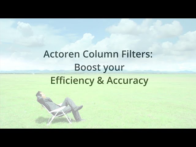 Actoren Column Filters: Boost Efficiency & Accuracy