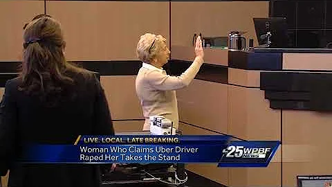 Woman who says Uber driver raped her takes stand at trial