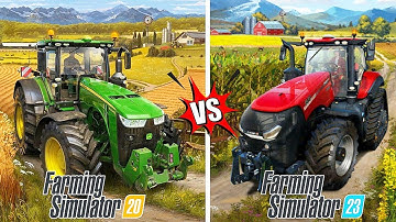 fs 20 vs fs 23 gameplay comparision | graphic comparison | fs23 vs fs20