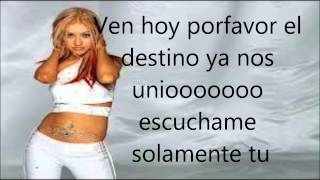 cristina aguilera-Ven conmigo letra chords