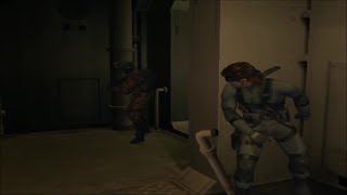 MGS2 - Funny Guard Reaction to Falling Pipe