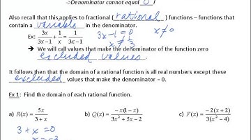 Rational Functions   Intro and Ex1a