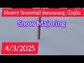 #today#Zojilaupdate#Heavy Snowfall at Sonamarg / Zojila pass#latest zojila road update, 4 03 2025,