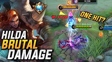 HILDA BRUTAL DAMAGE! AUTO SURRENDER | TOP 1 GLOBAL HILDA BEST BUILD