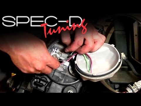 SPECDTUNING INSTALLATION VIDEO: HOW TO REPLACE LIGHT BULBS ON TM PROJECTOR HEAD LIGHTS