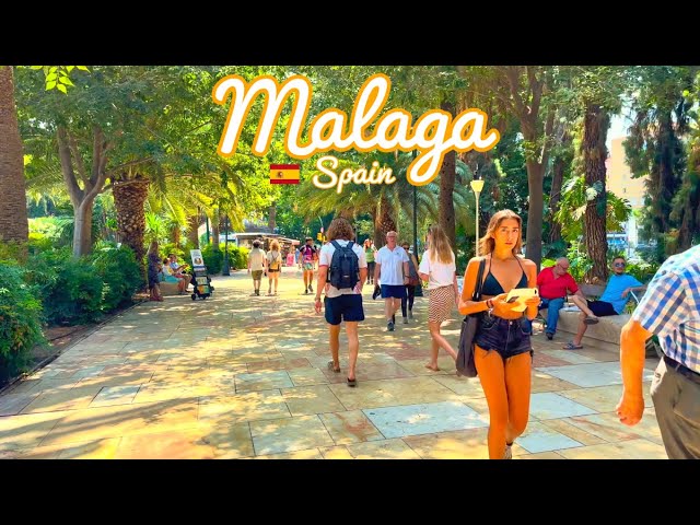 Malaga, 西班牙 | La Malagueta | 夏日城市漫步 4K