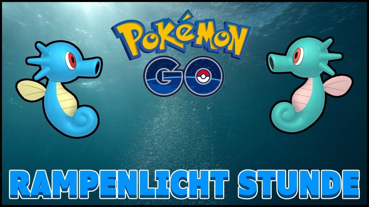 Pokemon Go Rampenlicht Stunde Februar 2022 Rampenlicht Stunde Seeper (Spotlight Hour Horsea) - Pokemon Go [Live
