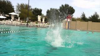 Epic high dive tricks slow-mo
