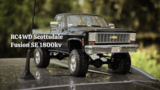 RC4WD Scottsdale with Fusion SE 1800kv - Water, trail, rocks...