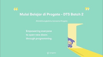 Mulai Belajar di Progate - DTS Batch 2