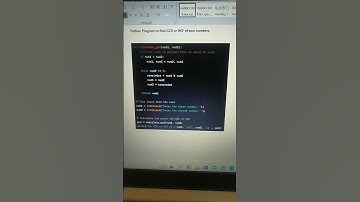 Python program to find GCD or HCF of two numbers