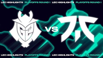 G2 v FNC | Match Highlights | Playoffs Round 1 | 2022 LEC Spring