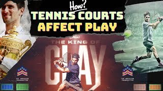 TENNIS Courts explainned - Tennis - how surfaces affect play #tennis🎾 tennis for beginners.