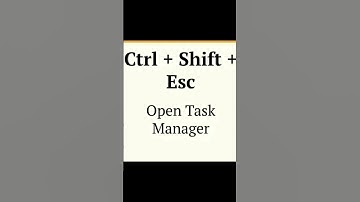 how to open task manager | use of ctrl + shift + Esc #shorts #ctrl #shift #keyboard #taskmanager