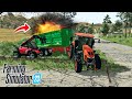 🚜 Tractor Crash Gone Wrong! Farming Simulator 23 Disaster #fs23 #fs20