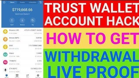 How to create and withdraw BnB from watch only wallet in Trust Wallet