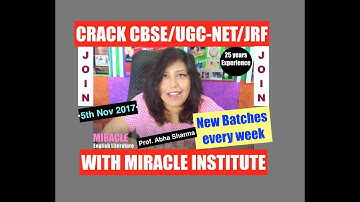 "CRACK" "CBSE/UGC-NET/JRF Exam" "5th Nov