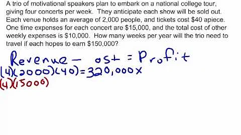 Intermediate Algebra- Solving Word Problems