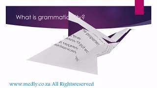Grammaticality Part 1