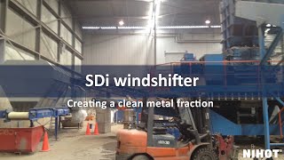 Nihot Recycling SDi 650 creating a clean metal fraction