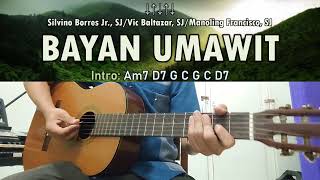 Video thumbnail of "Bayan Umawit - Manoling Francisco, SJ - Guitar Chords"