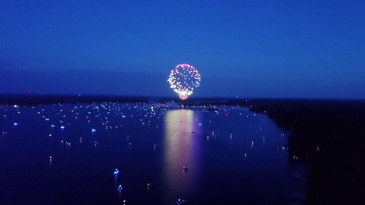 Crosslake fireworks on the 4th of July YouTube