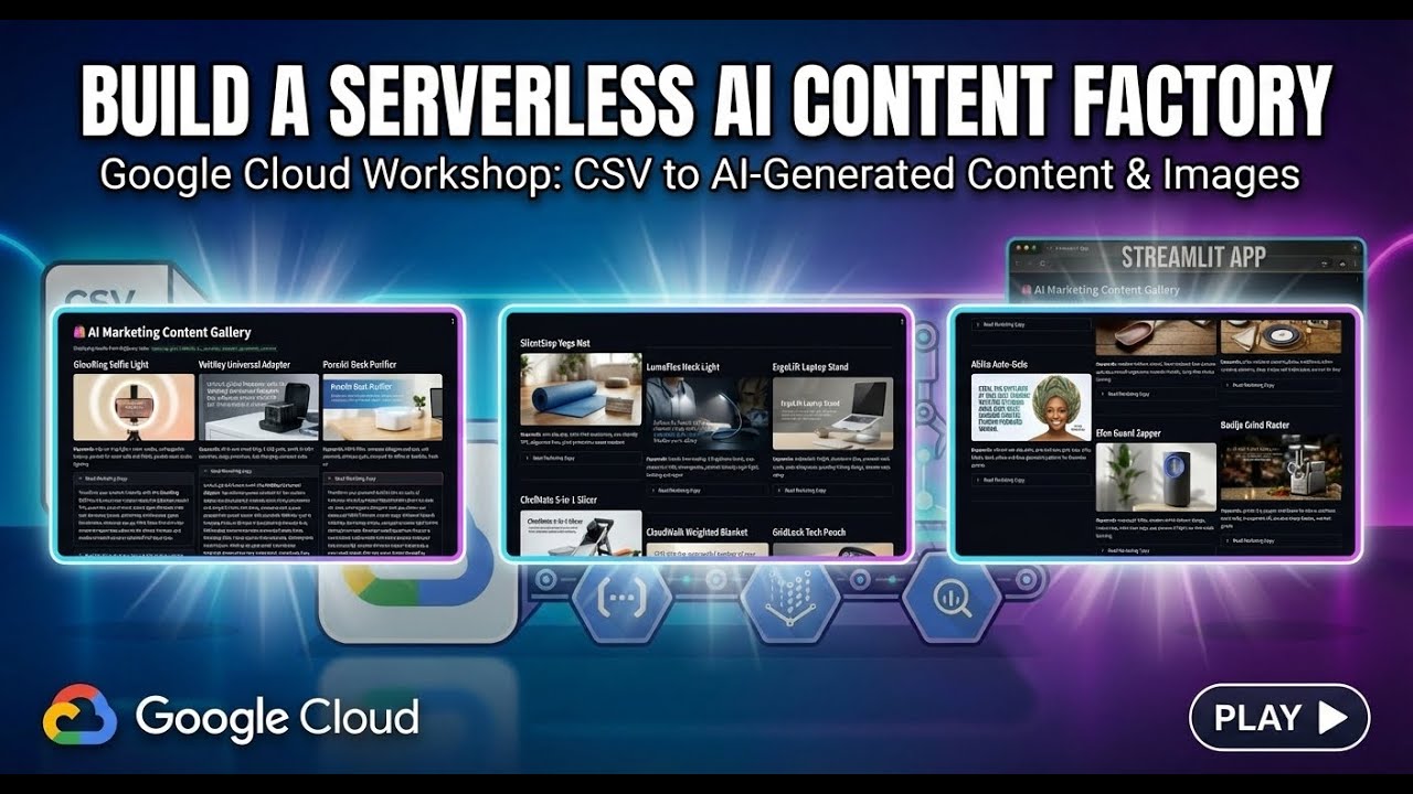 The Serverless AI Factory: From CSV to Content with Google Cloud - YouTube