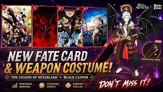 Collab Black Clover X The Legend Of Neverland  New Fate Card And New Costume Review