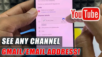 how to see any youtube channel gmail/email id?