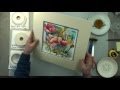 How to mat an artwork.  Hinging and mounting by our professional framer.