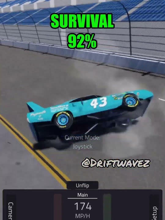 Would You Survive This Nascar Crash? 4 || Just Daytona Roblox || #shorts #roblox #nascar #2024