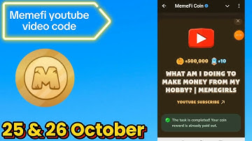 Memefi Video Code today | WHAT AM I DOING TO MAKE MONEY FROM MY HOBBY? | MEMEGIRLS | MEMEFI