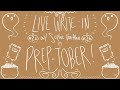 let's get ready for nanowrimo! // live write-in #26