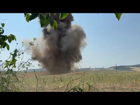 Neutralizarea fragmentelor de dronă descoperite la Luncavița, județul Tulcea
