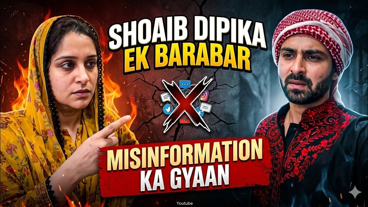 Shoaib Dipika ek barabar || Misinformation itne confidence se dete #shoaibibrahim @Anonymousgirl6 