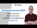 AD DS Setup & Configuration on Windows Server 2022