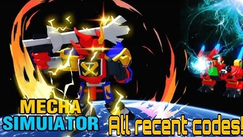 All mecha simulator codes