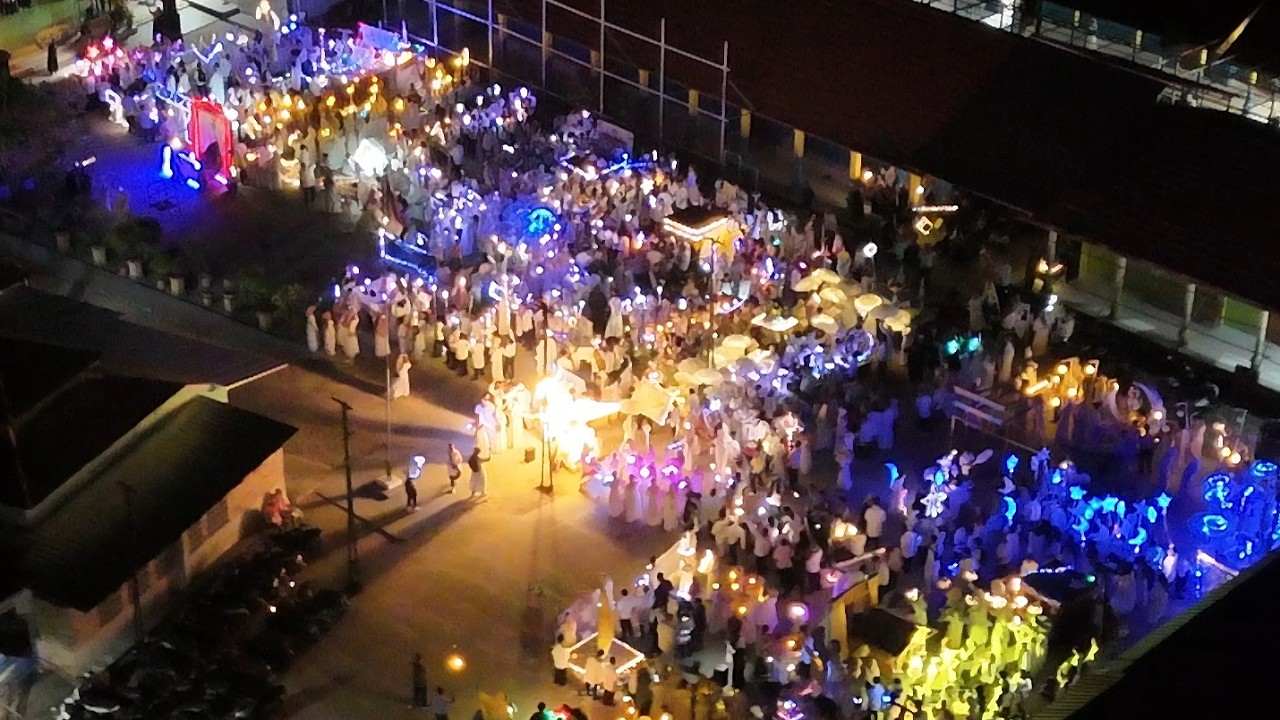 Открытие 4-го Парада миллионов огней YPN Belinyu (SLB - SMP - SMA - SMK) - Приветствие Рамадана 1...