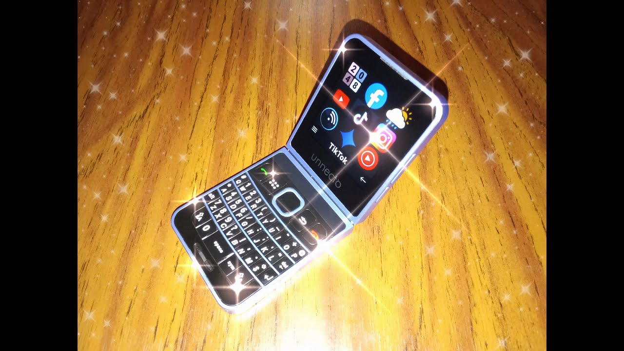 Unnectò Snap (Celular Flip Con Teclado Fisico QWERTY) Sistema Operativo Cloud OS