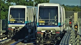 Métro de Rennes - Ligne a, Val208 - Bretagne (France).