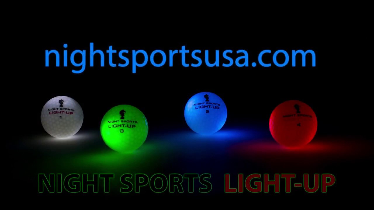 Night Sports Light up LED Golf Balls "Go straight down the middle" A