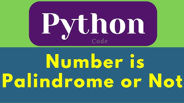 Number is Palindrome or Not (Learning) | Prython Programming | python for beginners #learning #edu