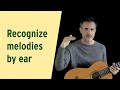 How to recognize melodies by ear using the key of the music