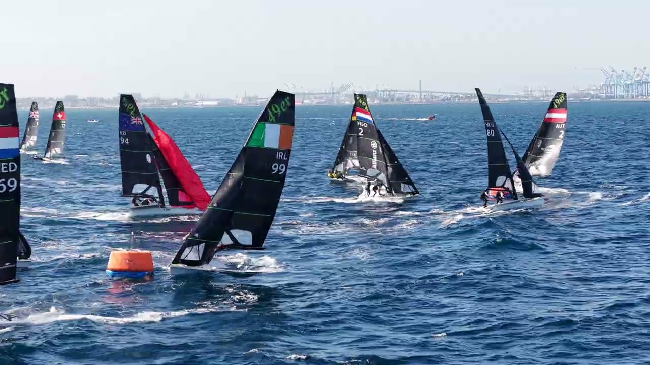 ⁣2026 SP OCR   49er   Race 12 leeward gate